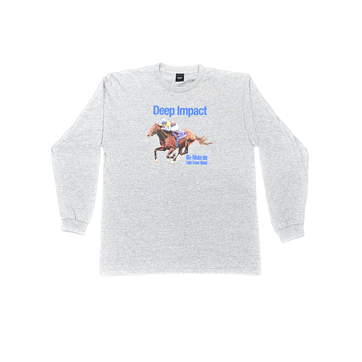 LEGEND HORSEシリーズ第3弾「菊花賞」ディープインパクト ロングTシャツ|杢グレー