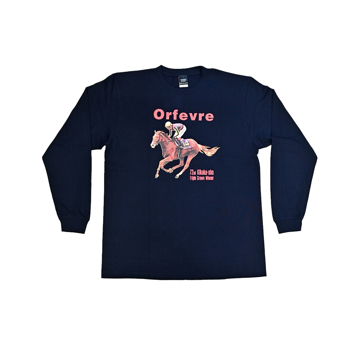 LEGEND HORSEシリーズ第3弾「菊花賞」オルフェーヴル ロングTシャツ|ネイビー