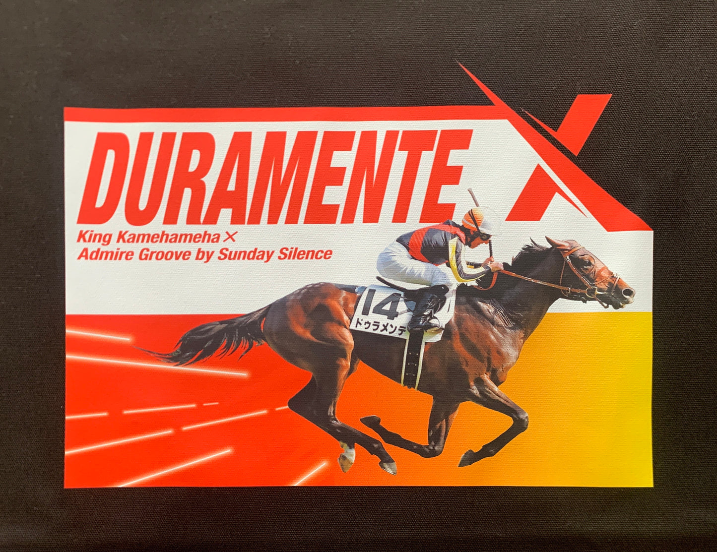 LEGEND HORSE「日本ダービー馬」ドゥメランテトートバッグ| ブラック
