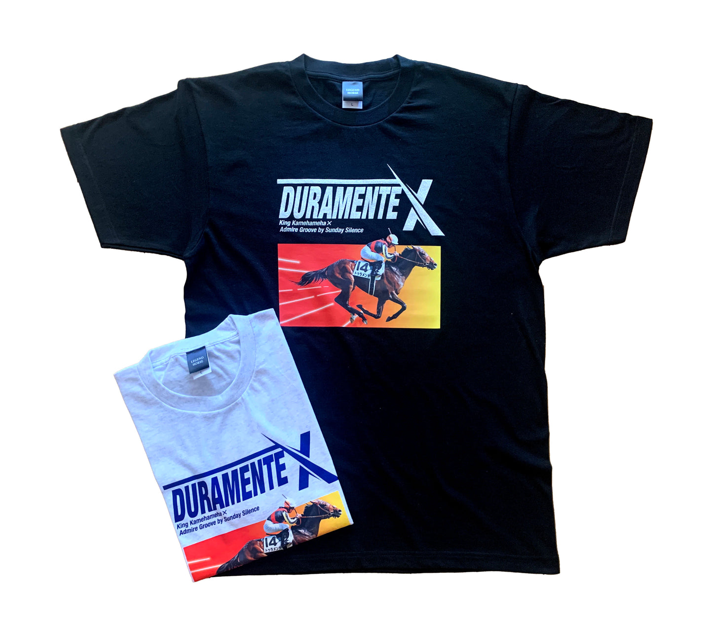 LEGEND HORSE「日本ダービー馬」ドゥラメンテTシャツ| ブラック