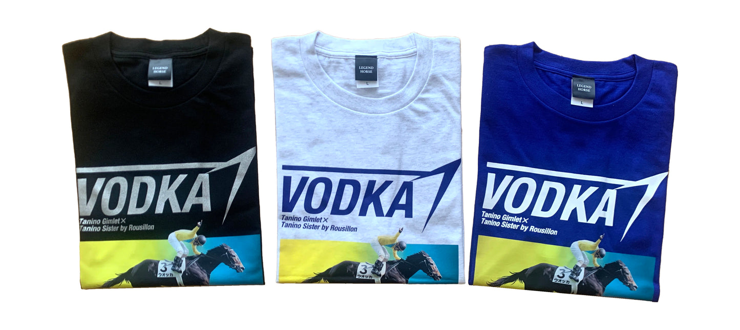 LEGEND HORSE「日本ダービー馬」ウォッカTシャツ| アッシュ