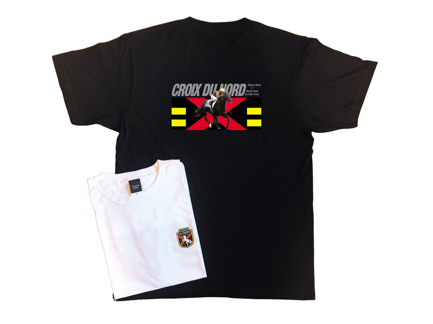LEGEND HORSE「2025日本ダービー優勝馬」クロワデュノールTシャツ| ブラック