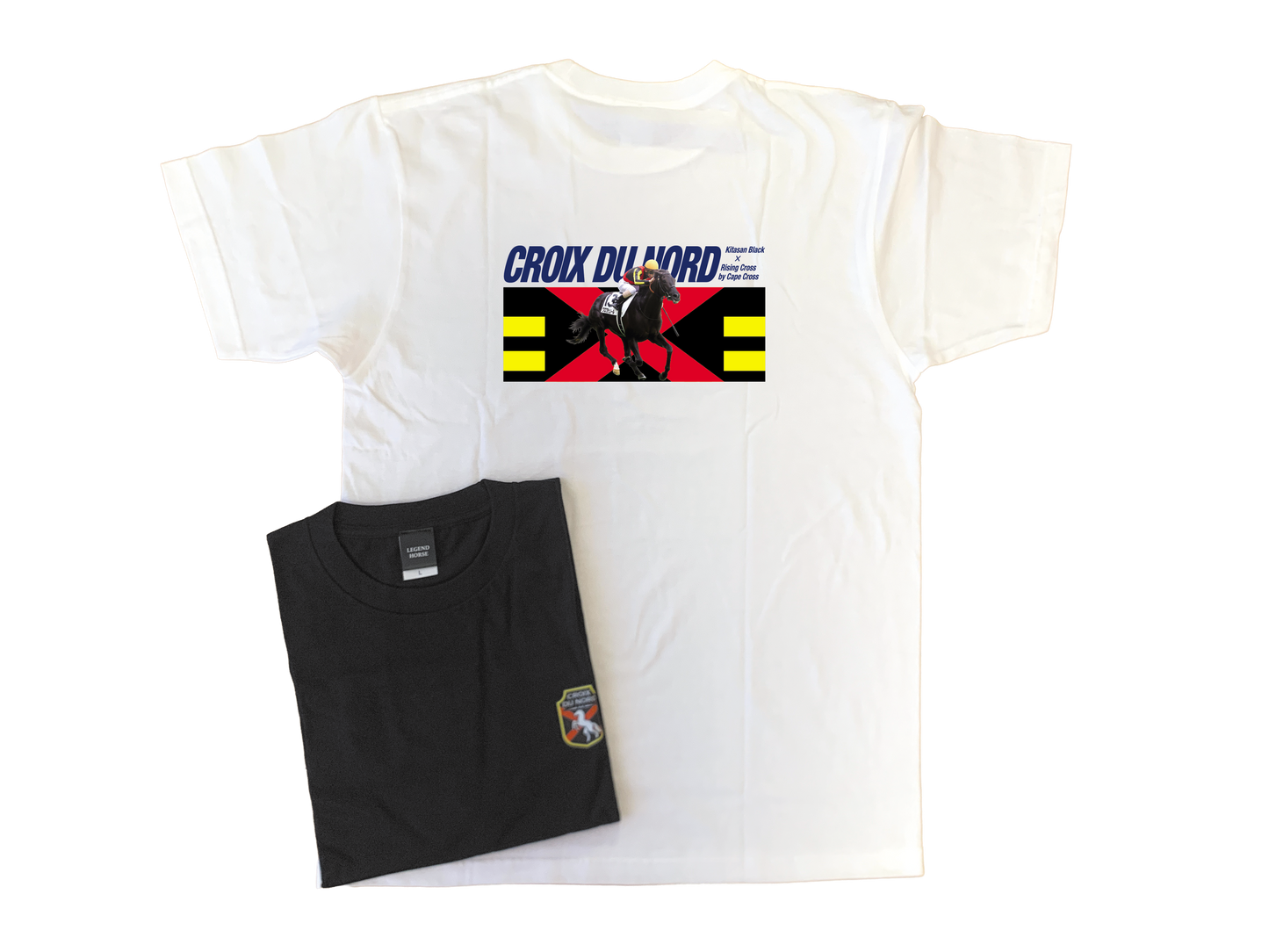 LEGEND HORSE「2025日本ダービー優勝馬」クロワデュノールTシャツ| ホワイト