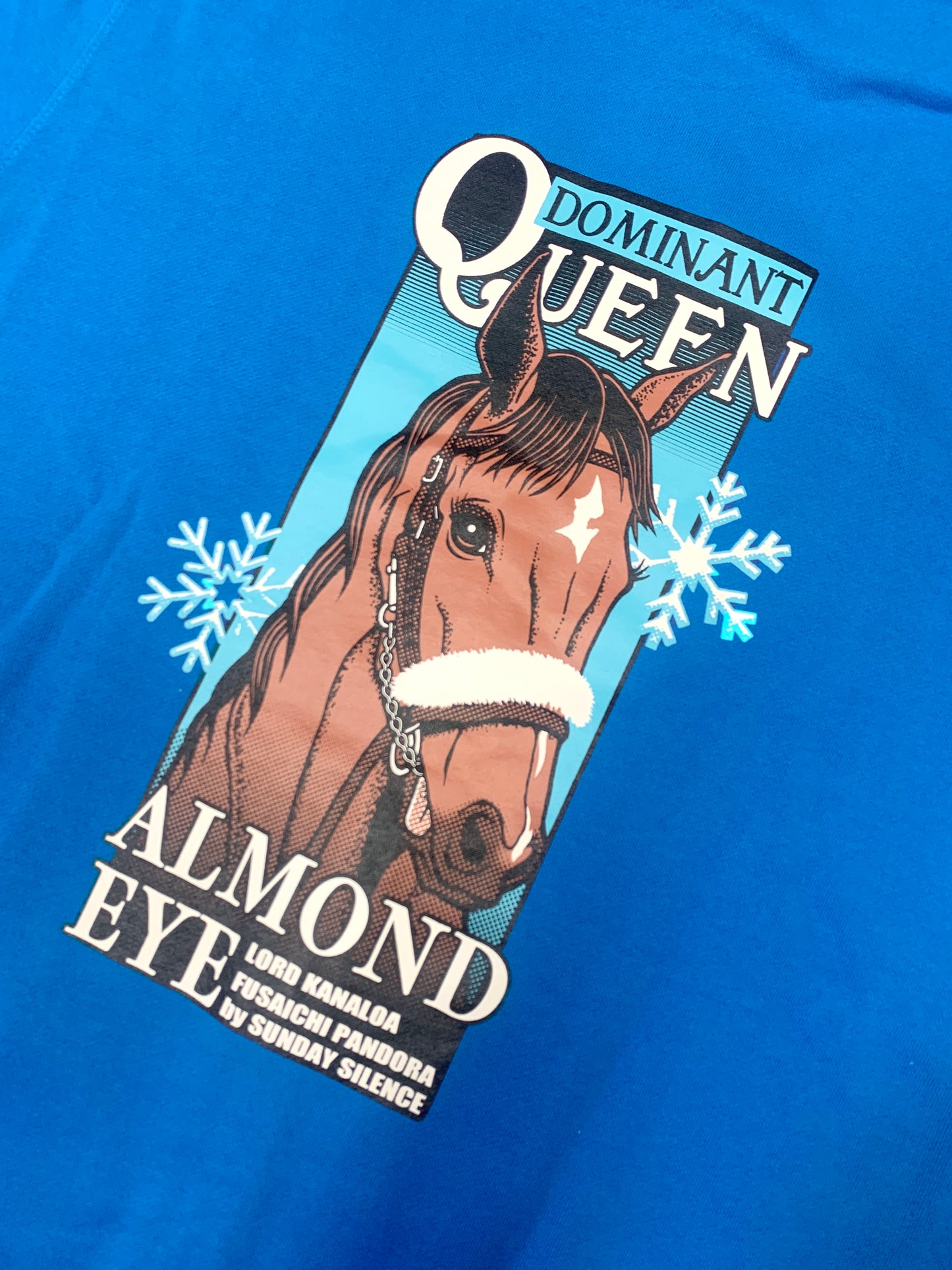 LEGEND HORSEシリーズ第10弾 アーモンドアイ フルジップパーカー|ロイヤルブルー