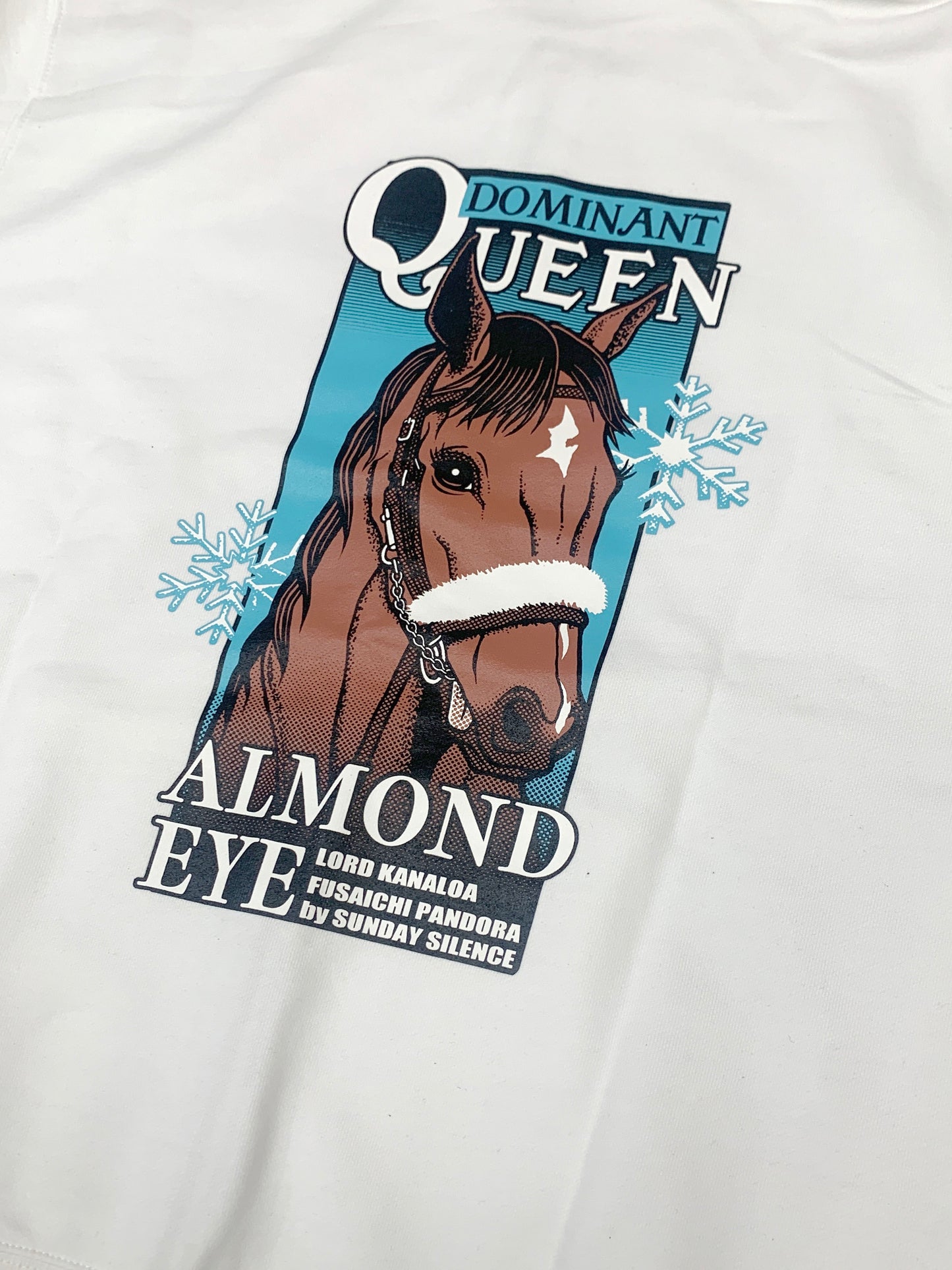 LEGEND HORSEシリーズ第10弾 アーモンドアイ フルジップパーカー|ホワイト