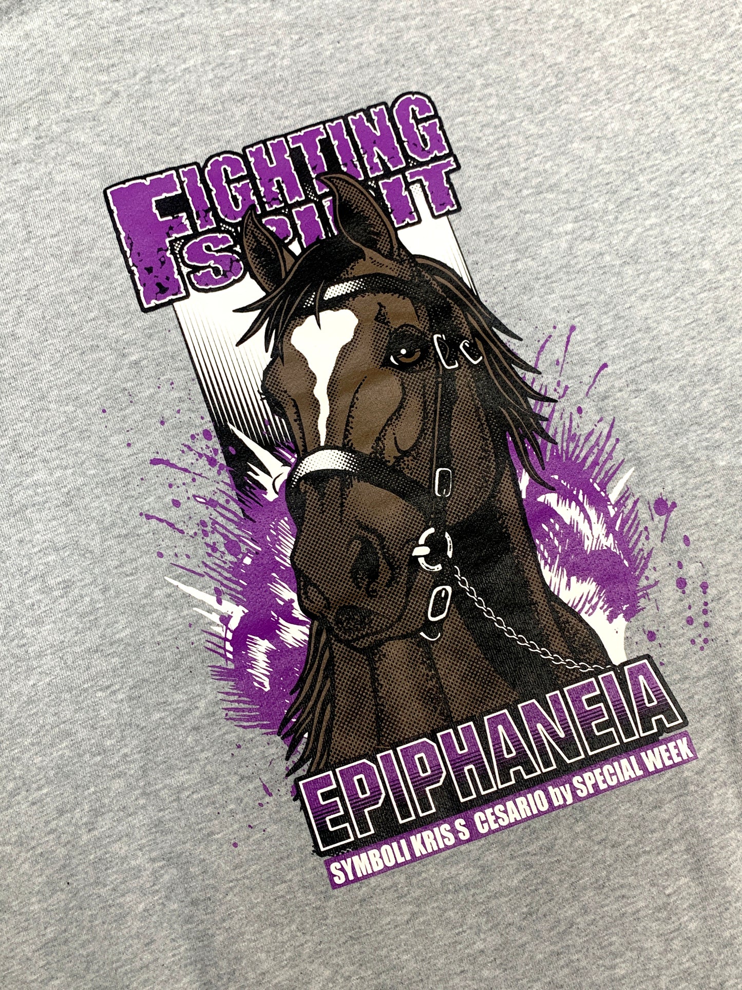 LEGEND HORSEシリーズ第10弾 エピファネイア プルオーバーパーカー|ミックスグレー / ブラック