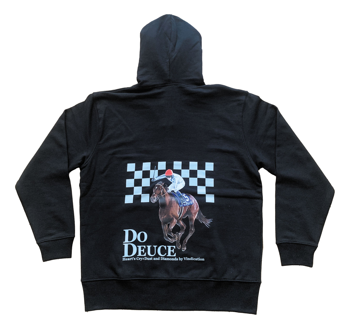 LEGEND HORSEシリーズ第11弾 ドウデュースフルジップパーカー(裏パイル)「歓喜の勝利」|ブラック