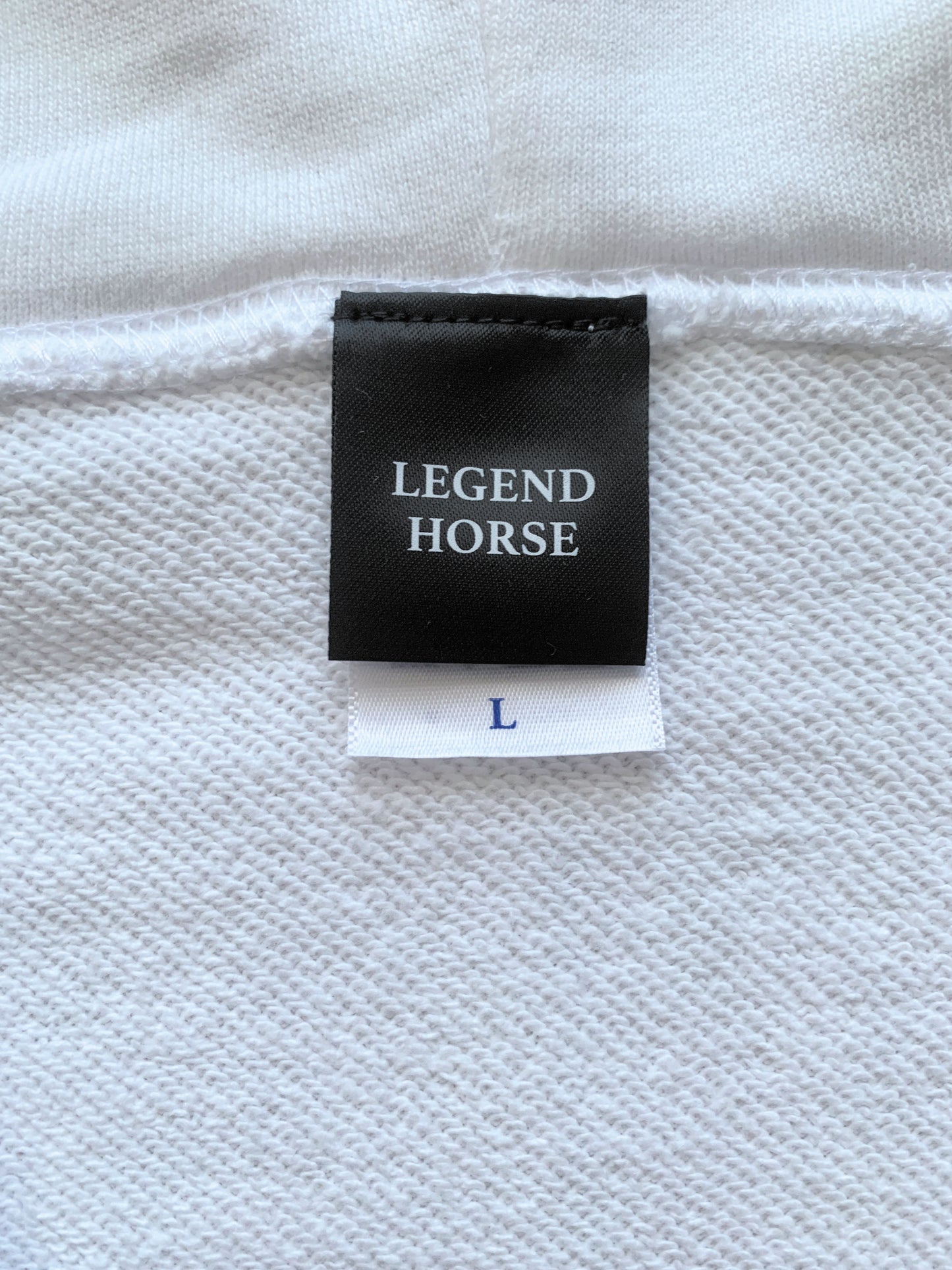 LEGEND HORSEシリーズ第11弾 ドウデュースフルジップパーカー(裏パイル)「歓喜の勝利」|ホワイト