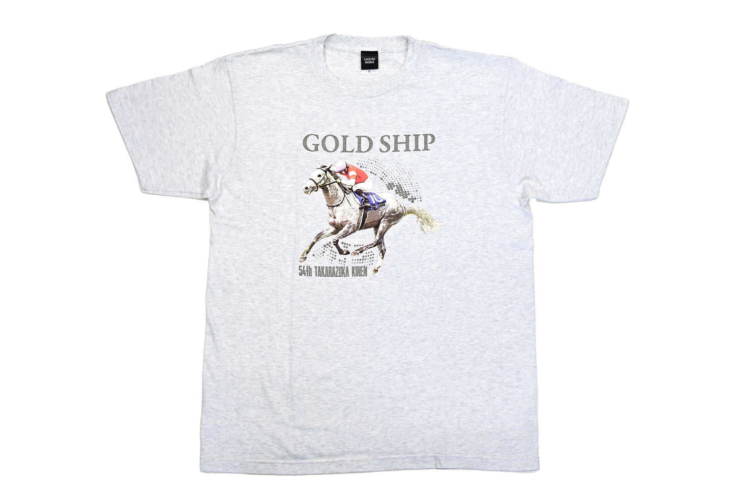 LEGEND HORSEシリーズ第2弾 「宝塚記念」ゴールドシップTシャツ｜アッシュグレー