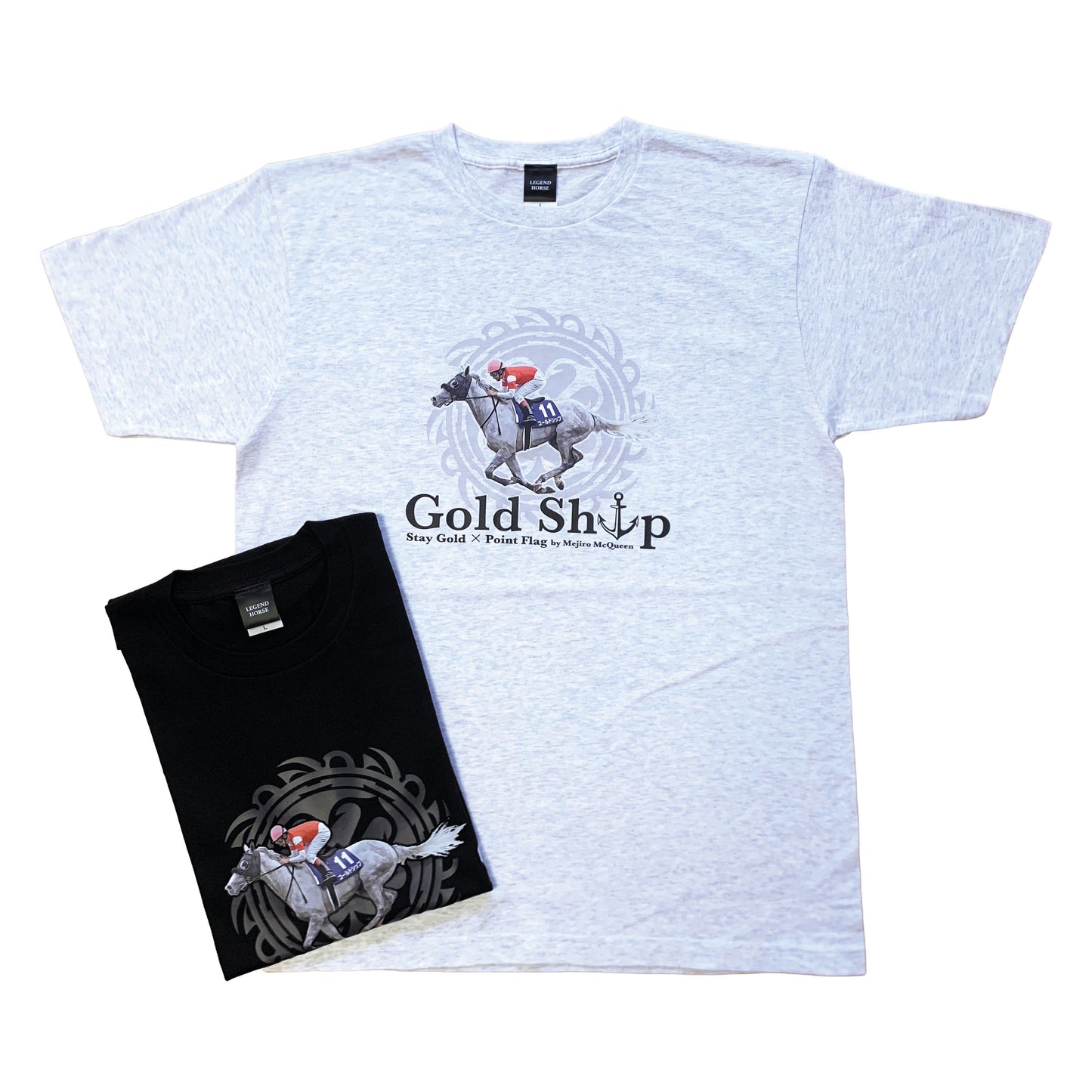 LEGEND HORSEシリーズ　ゴールドシップTシャツ｜ アッシュ