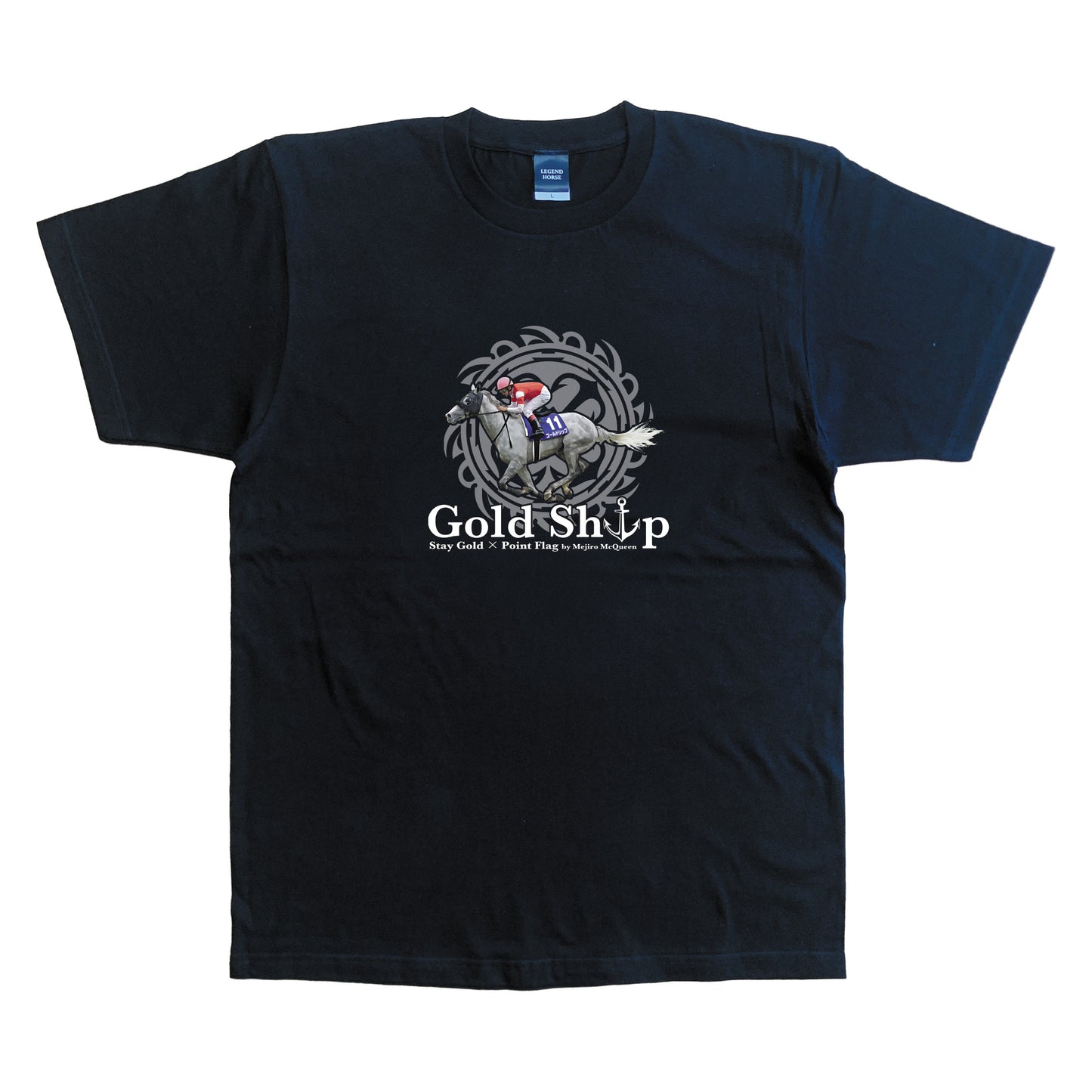 LEGEND HORSEシリーズ　ゴールドシップTシャツ｜ ブラック