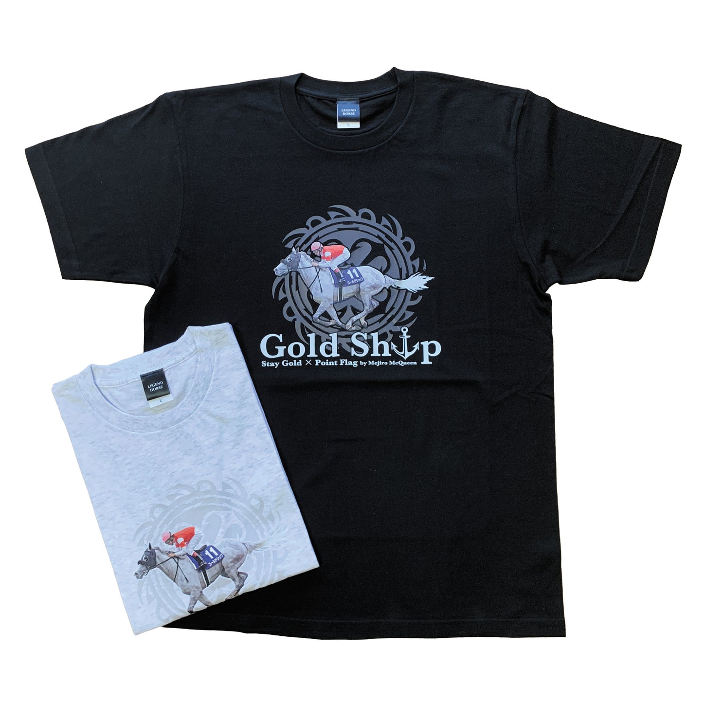 LEGEND HORSEシリーズ　ゴールドシップTシャツ｜ ブラック