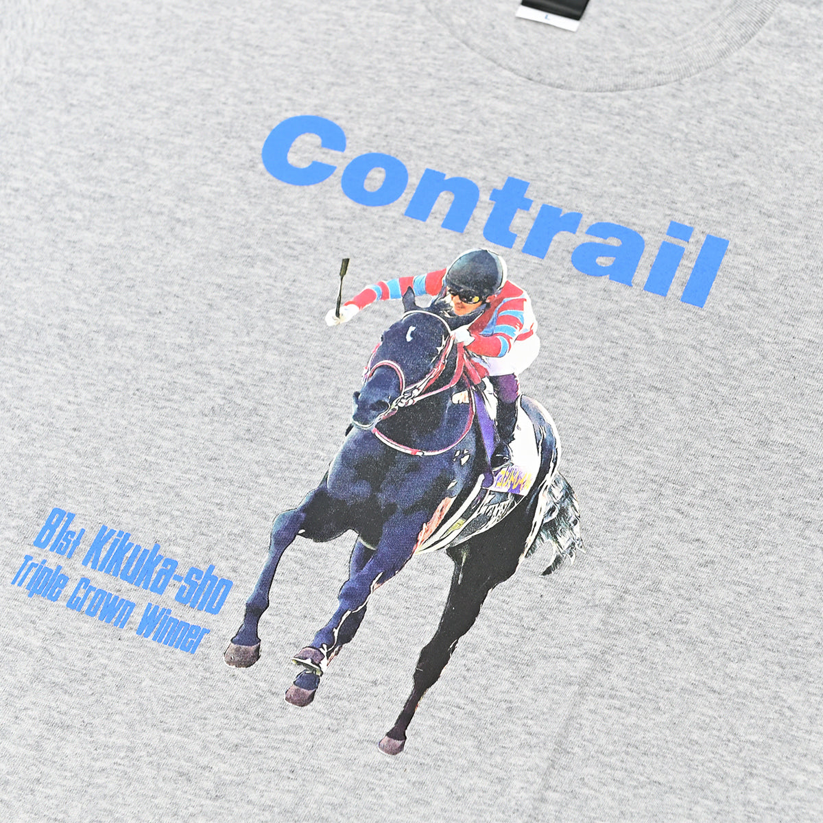 LEGEND HORSEシリーズ第3弾「菊花賞」コントレイル ロングTシャツ｜杢グレー