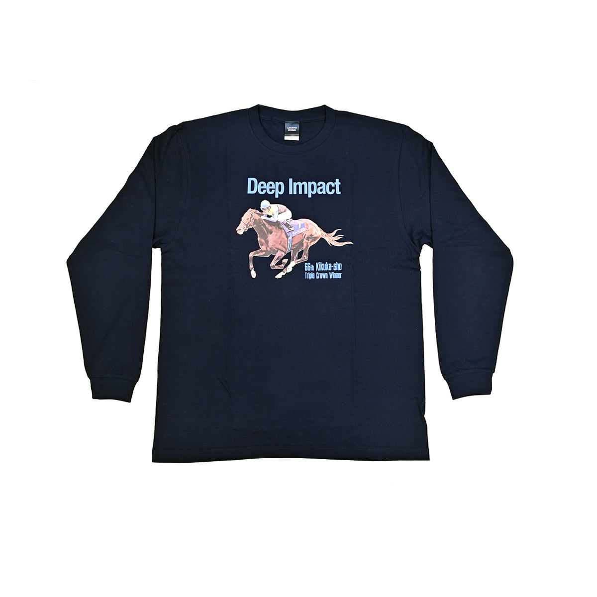 LEGEND HORSEシリーズ第3弾「菊花賞」ディープインパクト ロングTシャツ｜ネイビー