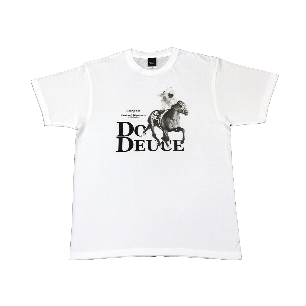 LEGEND HORSEシリーズ第7弾「日本ダービー」ドウデュース Tシャツ｜ホワイト