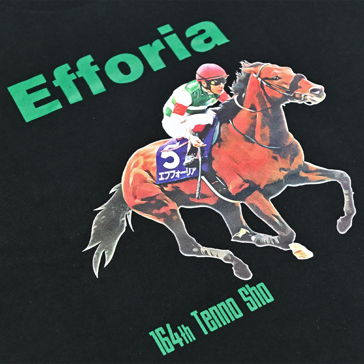 LEGEND HORSEシリーズ第4弾「天皇賞秋」エフフォーリア ロングTシャツ｜ブラック