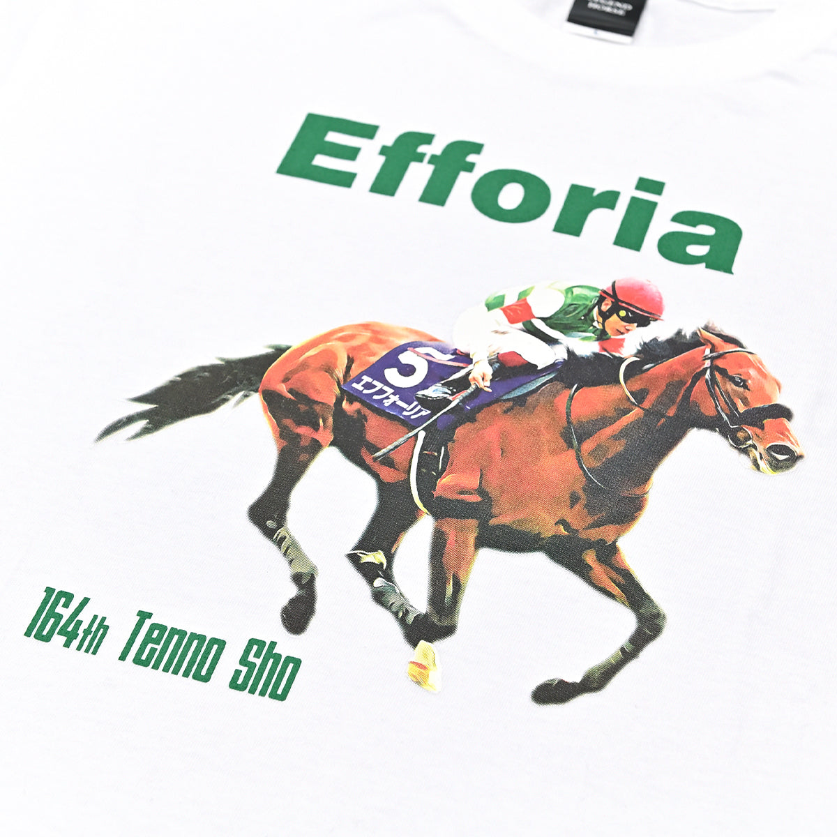 LEGEND HORSEシリーズ第4弾「天皇賞秋」エフフォーリア ロングTシャツ｜ホワイト