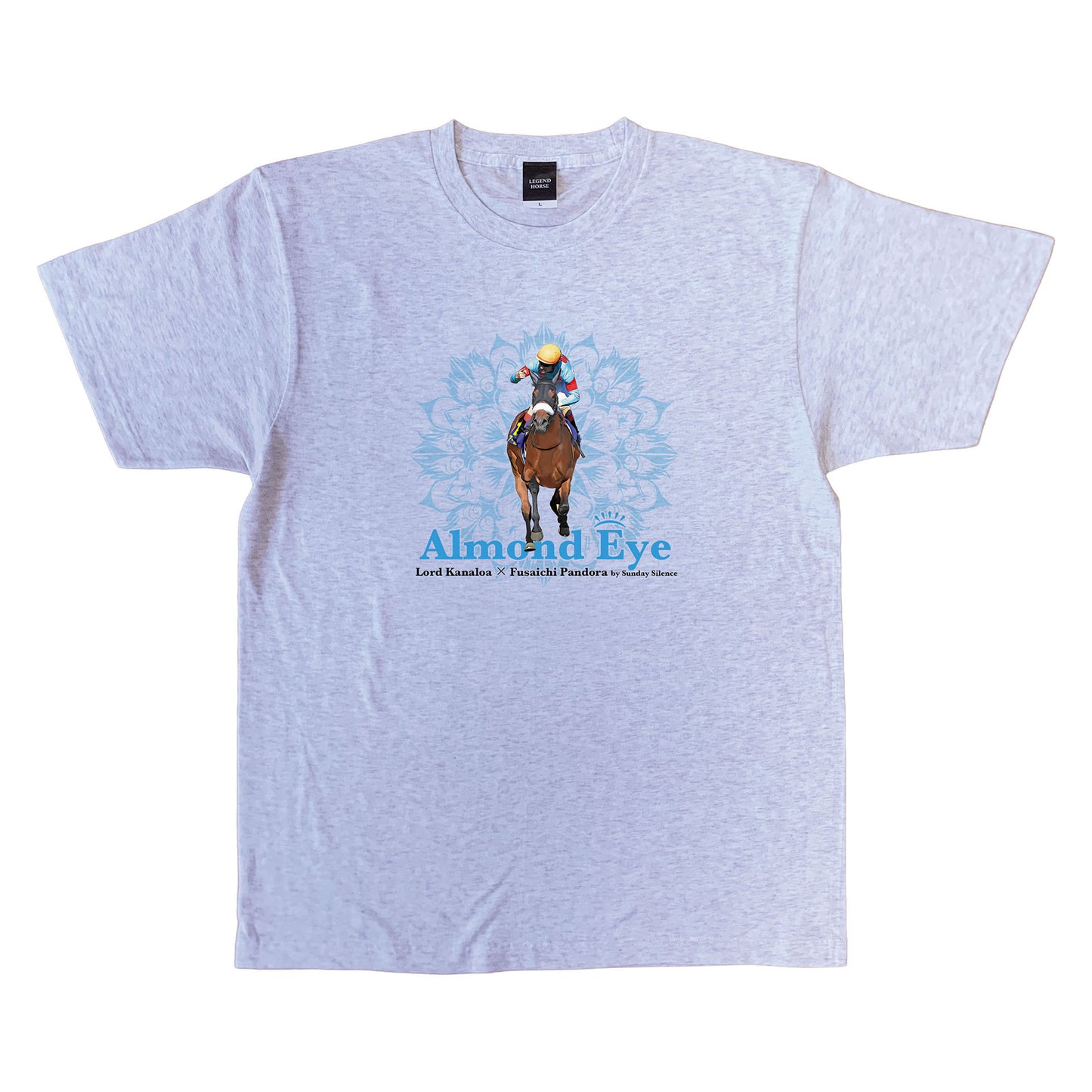 LEGEND HORSEシリーズ　アーモンドアイTシャツ｜ アッシュ