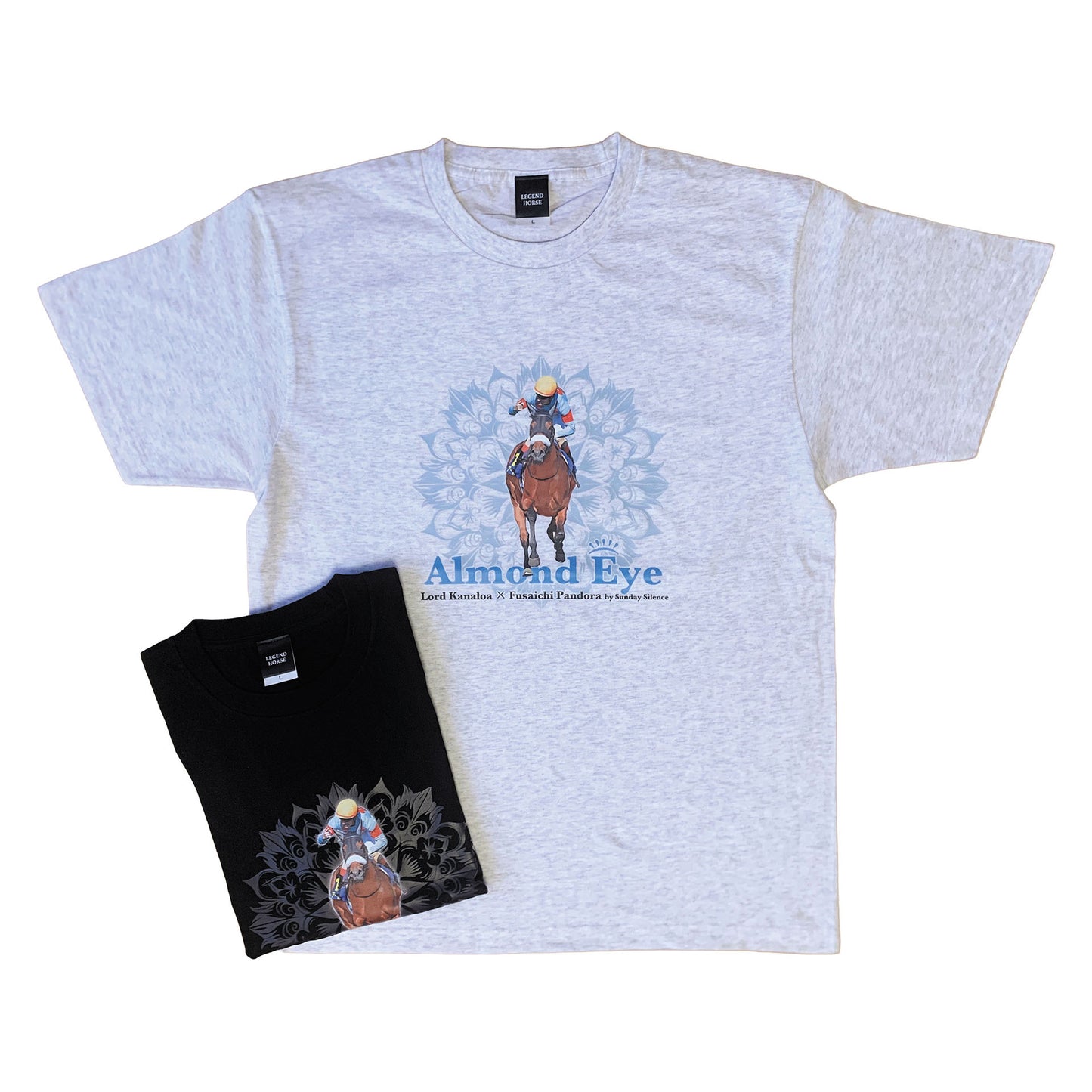 LEGEND HORSEシリーズ　アーモンドアイTシャツ｜ アッシュ
