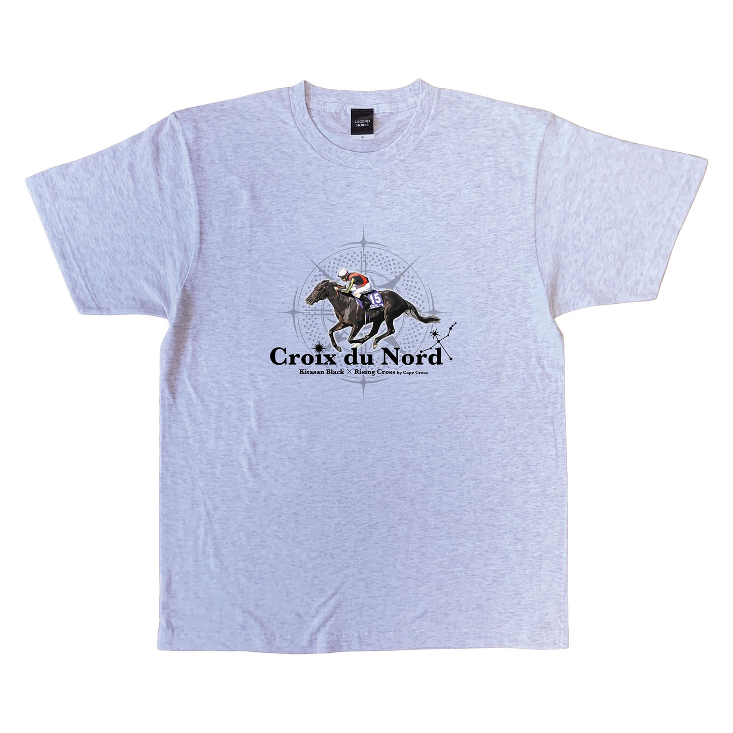 LEGEND HORSEシリーズ　クロワデュノールTシャツ｜ アッシュ