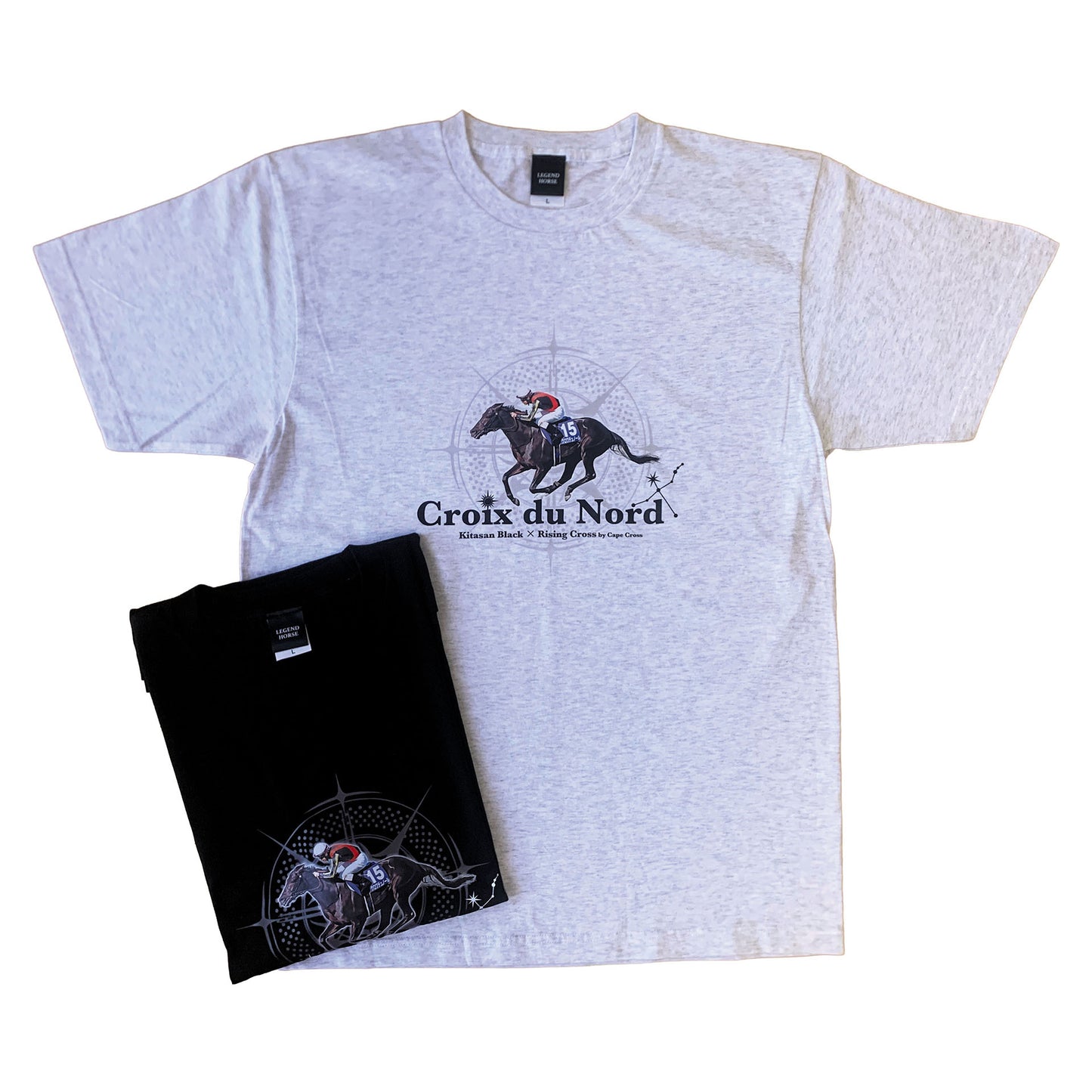LEGEND HORSEシリーズ　クロワデュノールTシャツ｜ アッシュ