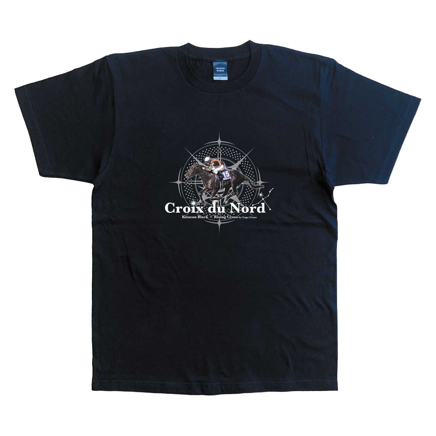 LEGEND HORSEシリーズ　クロワデュノールTシャツ｜ ブラック