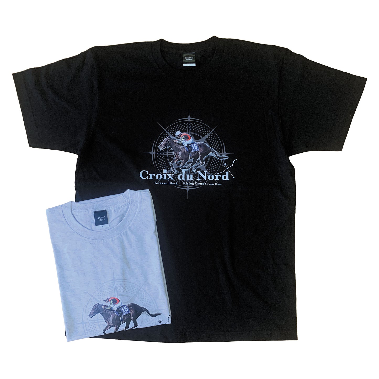 LEGEND HORSEシリーズ　クロワデュノールTシャツ｜ ブラック