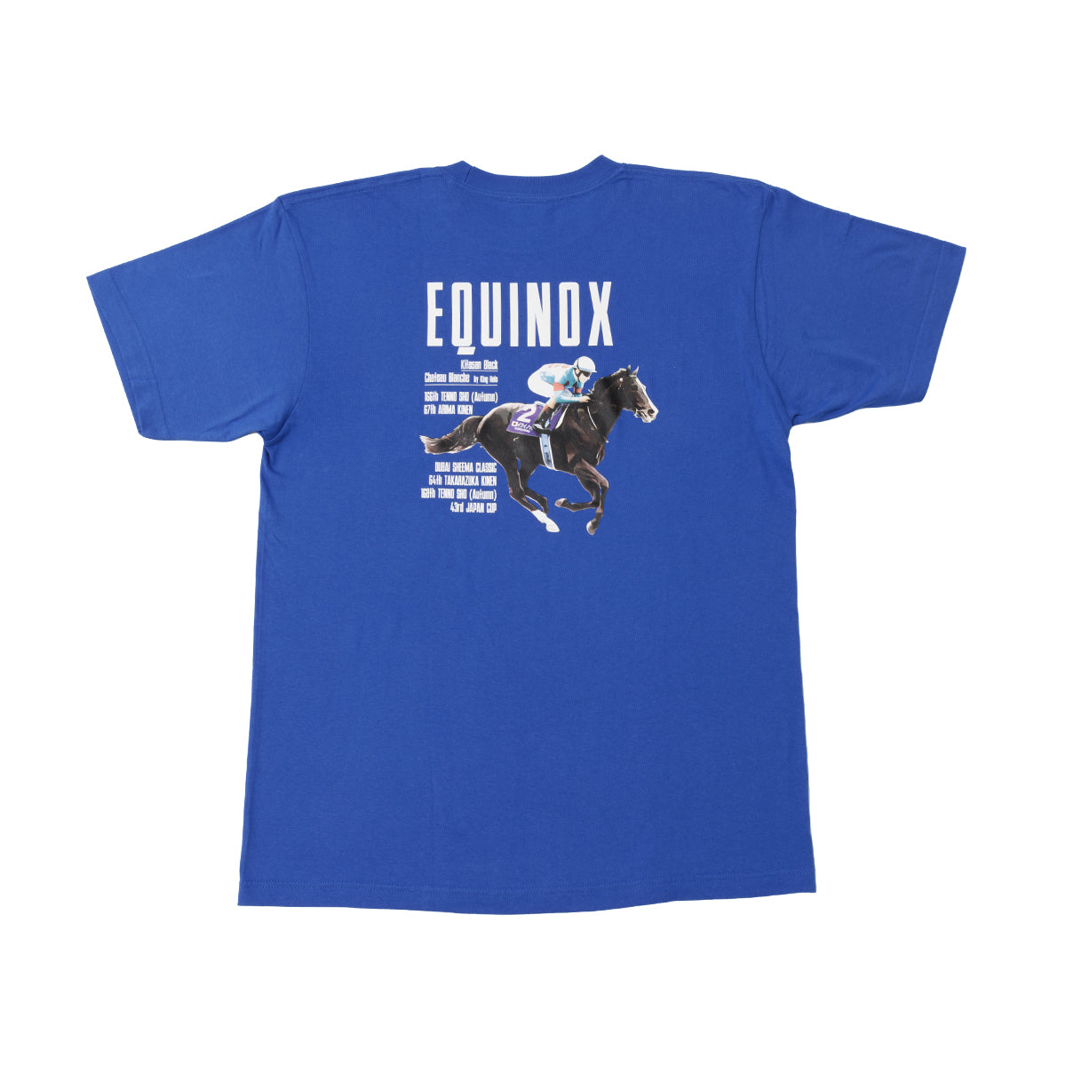 LEGEND HORSEシリーズ第6弾 「イクイノックス引退記念」オリジナルTシャツ｜ロイヤルブルー
