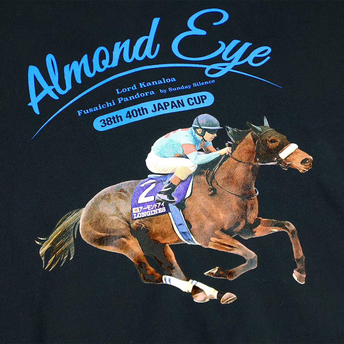 LEGEND HORSEシリーズ第5弾「ジャパンC」パーカー / アーモンドアイ｜ブラック